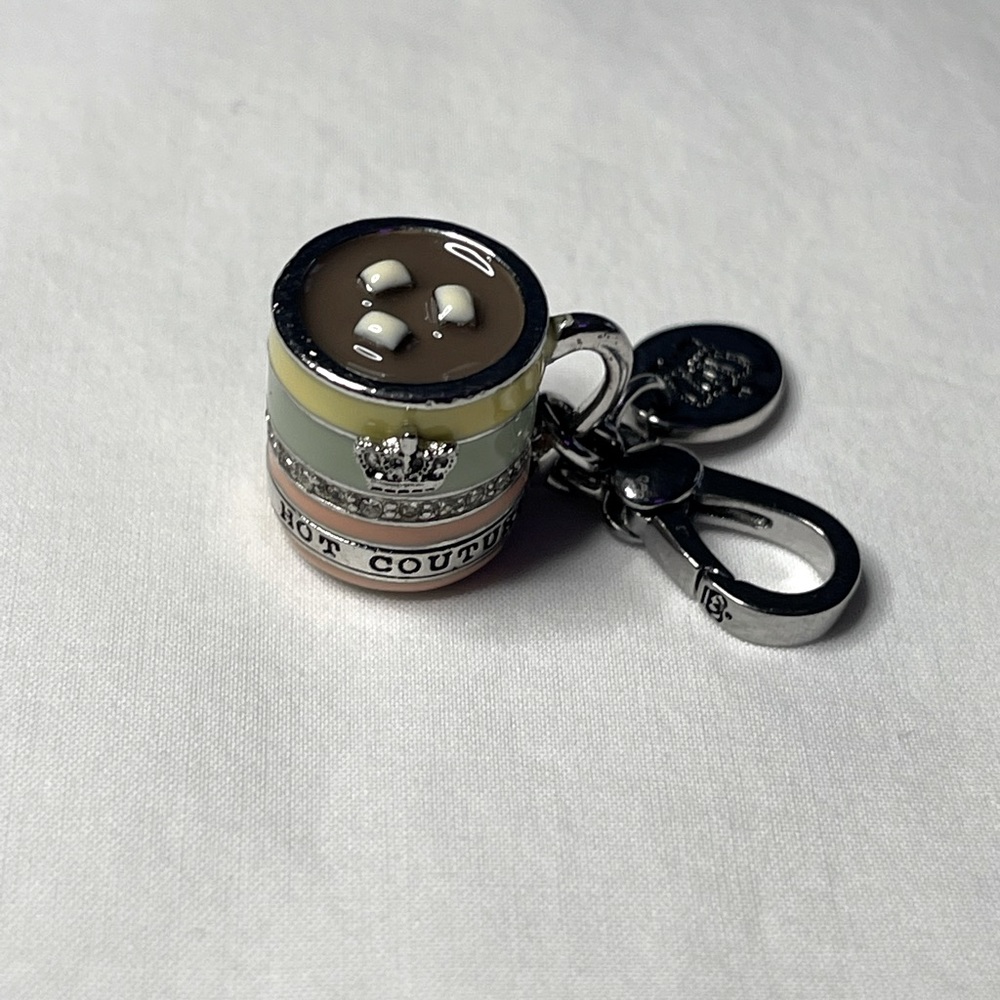 Juicy Couture Silver Chain Charm Bracelet | Limited Edition Hot Choco Charm